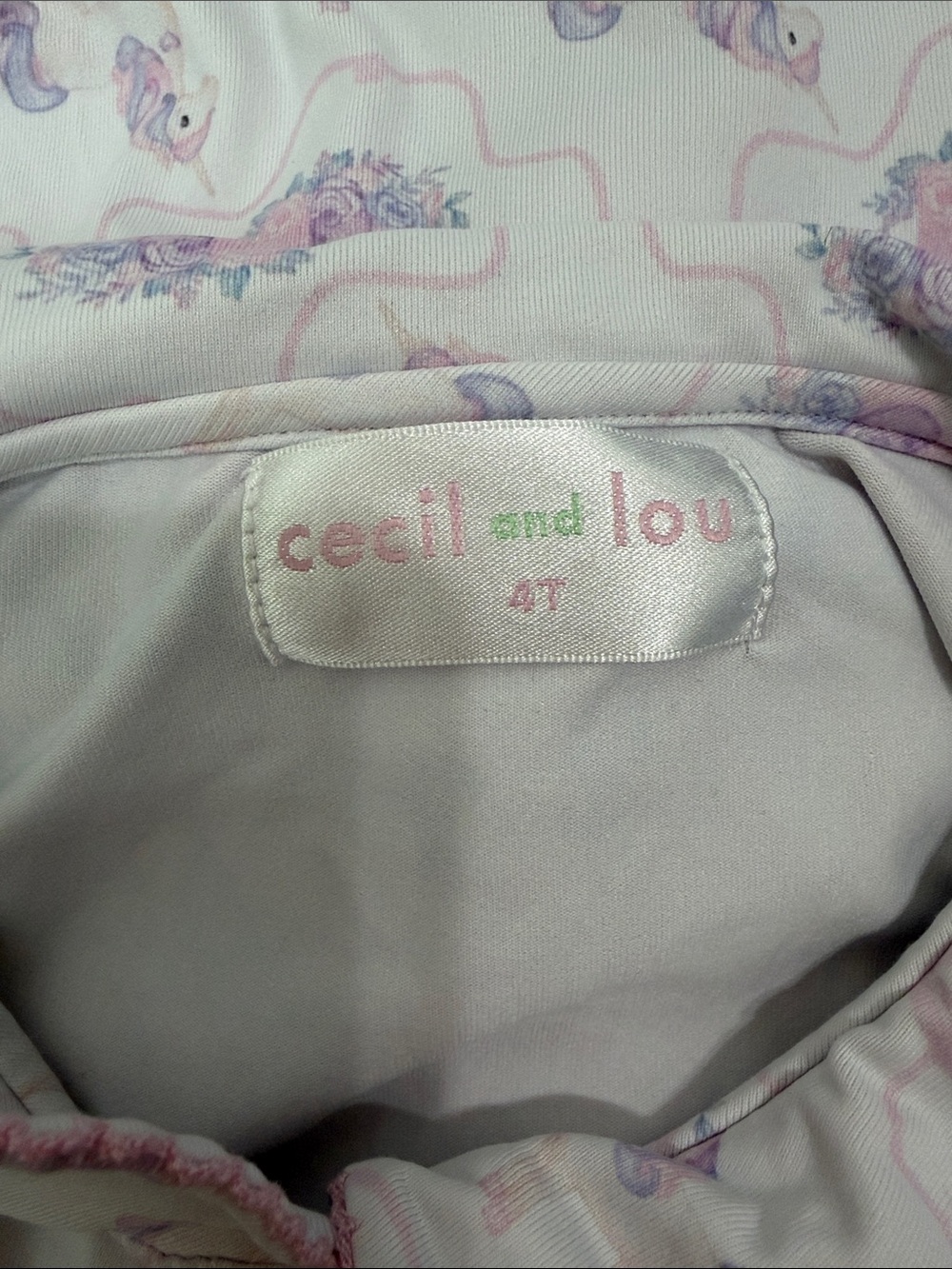Cecil & Lou Girls 4T Princess Castle Pony Peter Pan Collar Pajama Set - Picture 9 of 9